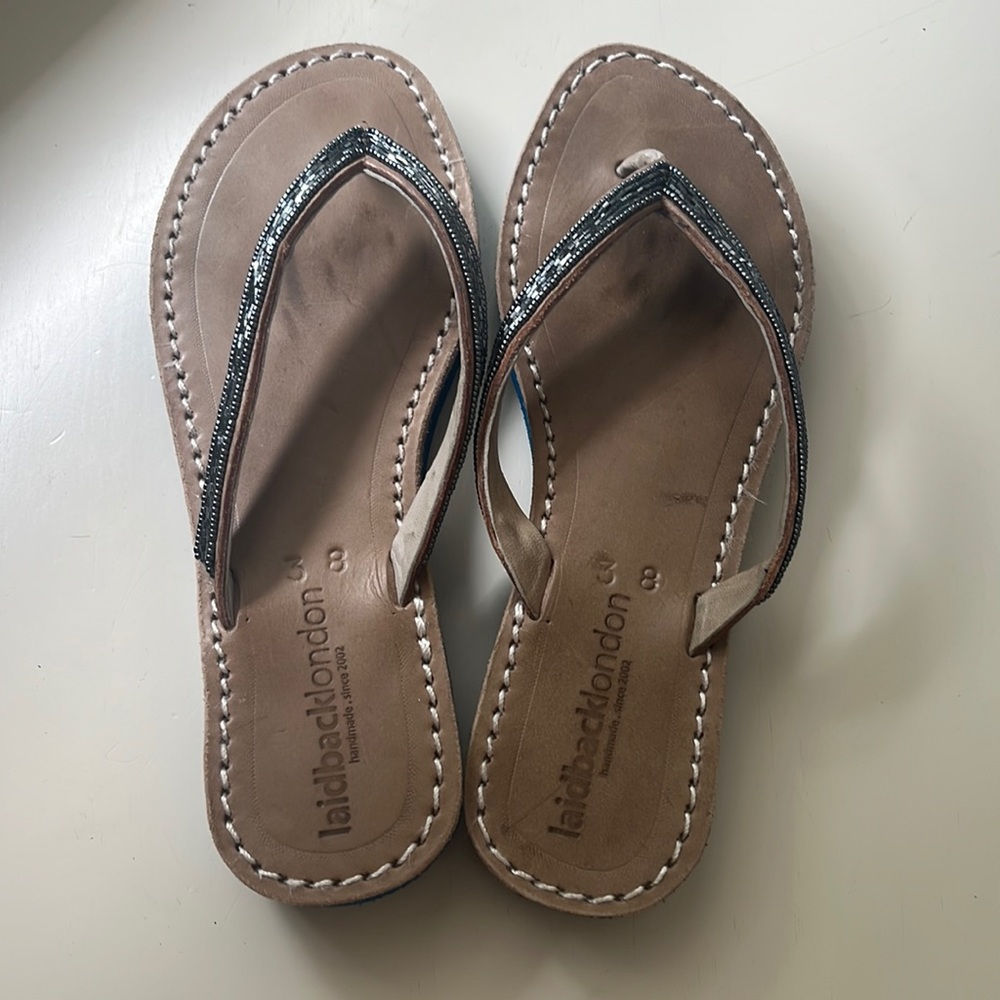 Laidbacklondon Women's Toe Post Sandals